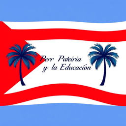 A vibrant flag design featuring three horizontal stripes: the top stripe is a deep blue symbolizing the sky and waters of Cuba, the middle stripe is pure white representing peace and purity, and the bottom stripe is a bold red representing the blood shed for independence