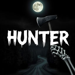 A movie poster featuring a full moon at the top of the design, casting a dim, eerie glow over a dark, shadowy environment