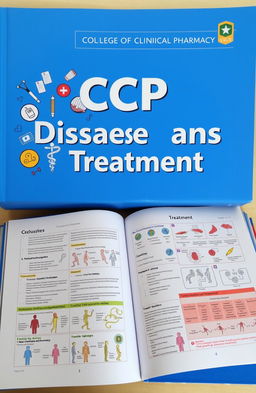 A comprehensive medical book on diseases and treatments, expertly designed for CCP (College of Clinical Pharmacy) students