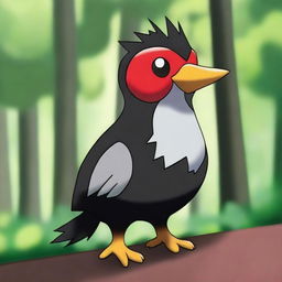 A vivid digital art illustration of a new Pokemon, Toti Bird