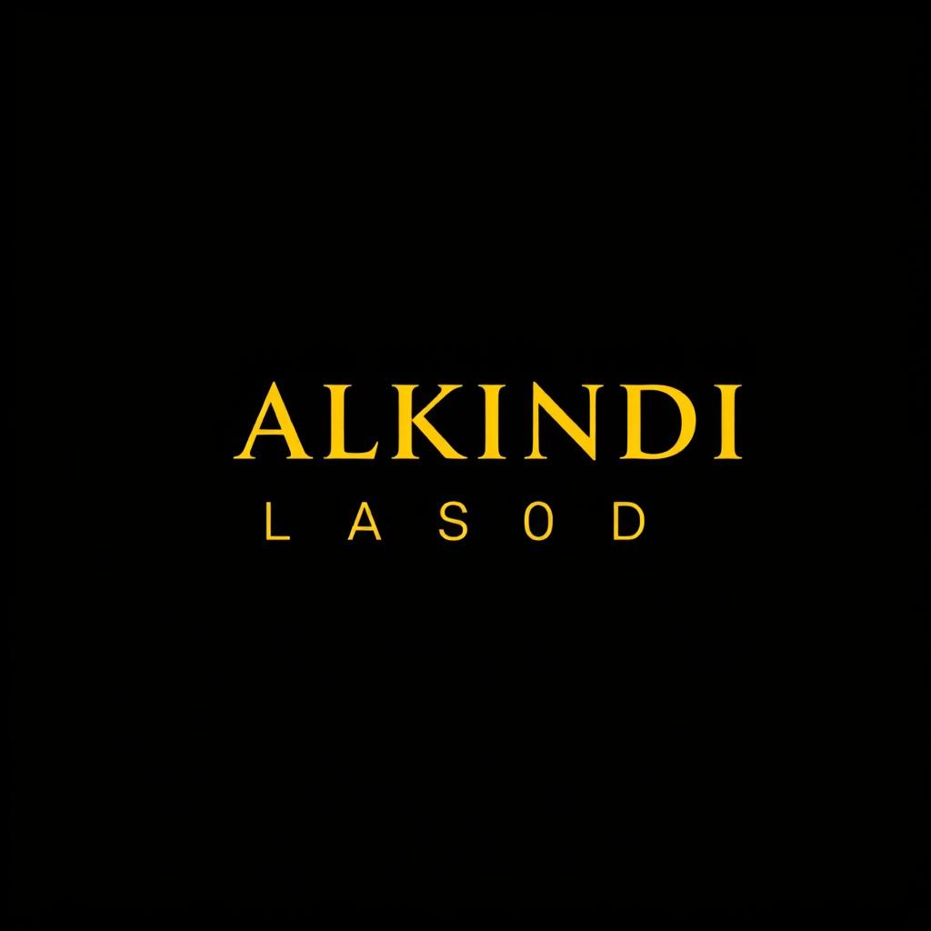 The name 'ALKINDI ALASOD' elegantly displayed in a professional, beautiful font