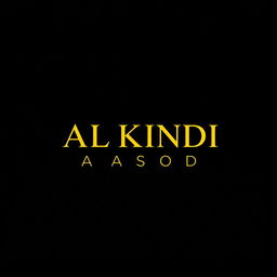 The name 'ALKINDI ALASOD' correctly spelled and displayed in a professional, beautiful font