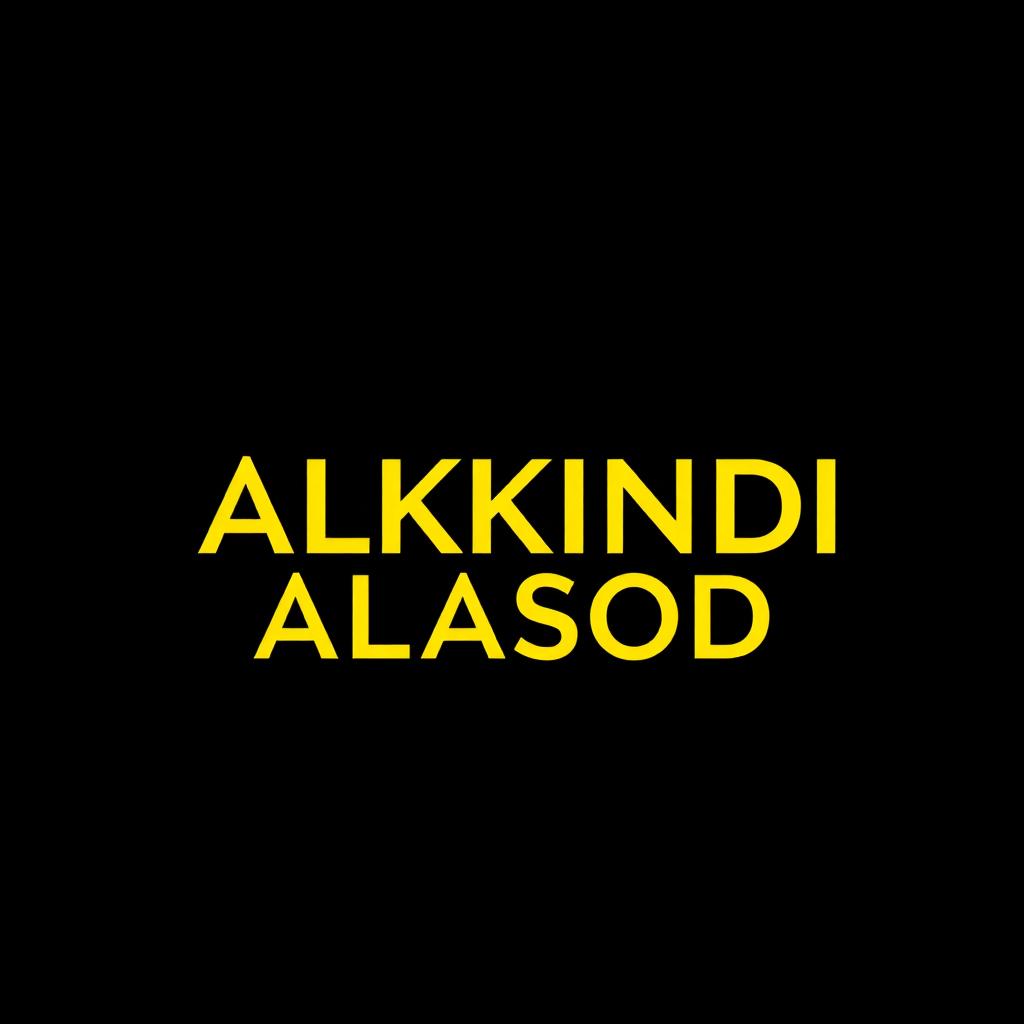 The name 'ALKINDI ALASOD' correctly spelled and displayed in a professional, beautiful font