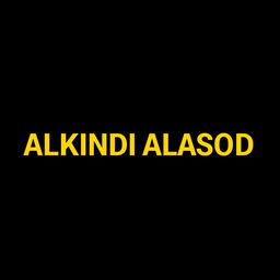 The name 'ALKINDI ALASOD' fully and correctly spelled in a professional, beautiful font