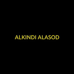 The name 'ALKINDI ALASOD' fully and correctly spelled in a professional, beautiful font
