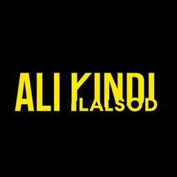 The name 'ALKINDI ALASOD' fully and correctly spelled in a professional, beautiful font