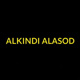 The name 'ALKINDI ALASOD' fully and accurately presented in a professional and beautiful font