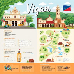 A beautifully detailed travel itinerary for a 3-day, 2-night trip to Vigan City, Philippines