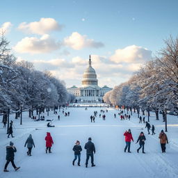 A breathtaking scene of Washington D