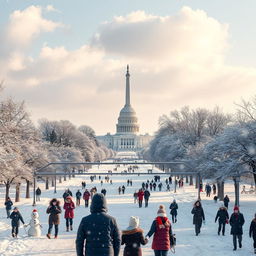 A breathtaking scene of Washington D