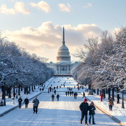 A breathtaking scene of Washington D