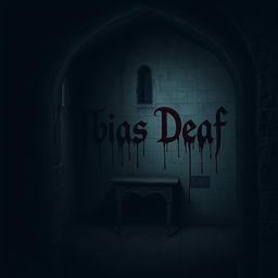 A dark and eerie church basement with stone walls