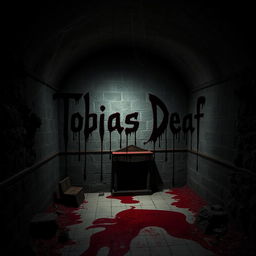 A dark and eerie church basement with stone walls