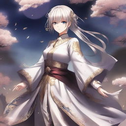 A high-quality digital art illustration of an 'Alter Ego' servant from the Type-Moon's Fate series