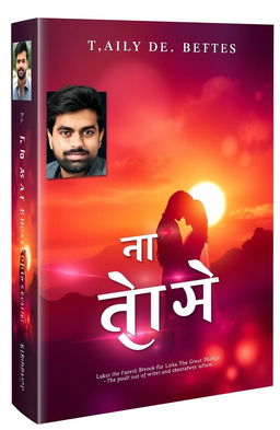 A book cover design featuring a photo of a male writer, positioned on the corner of the cover