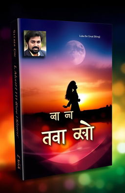 A book cover design featuring a photo of a male writer, positioned on the corner of the cover