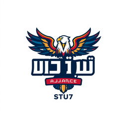 A logo design featuring a powerful eagle emblem, symbolizing strength and unity