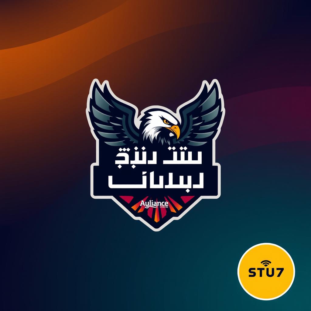 A logo design featuring a powerful eagle emblem, symbolizing strength and unity