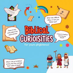 A dynamic and visually engaging presentation showcasing biblical curiosities for a youthful audience
