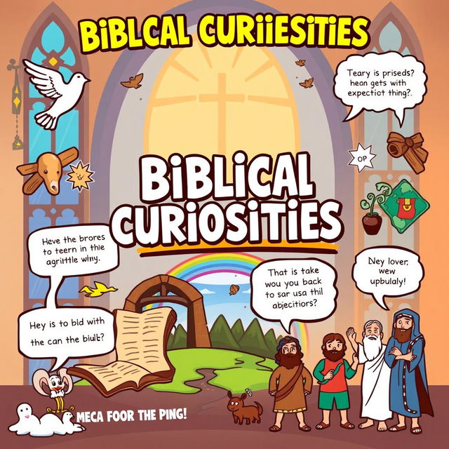 A dynamic and visually engaging presentation showcasing biblical curiosities for a youthful audience