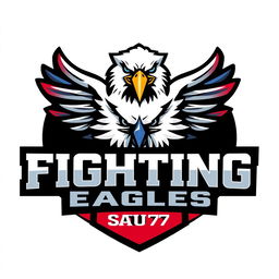 A striking logo design featuring an eagle emblem representing power and determination