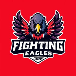 A striking logo design featuring an eagle emblem representing power and determination