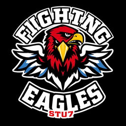 A striking logo design featuring an eagle emblem representing power and determination