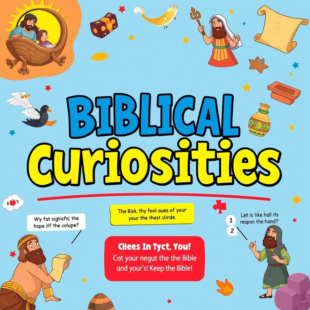 A vibrant and engaging presentation about biblical curiosities aimed at a youth audience