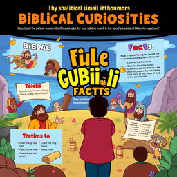 A vibrant and engaging presentation about biblical curiosities aimed at a youth audience