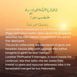 The reason for the revelation of Surah Al-Kawthar in the Quran