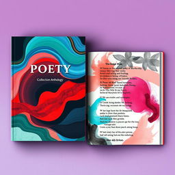 A striking poetry collection anthology, featuring contemporary poems that explore themes of grief, loss, and breakups, showcasing the multitude and complexity of feelings