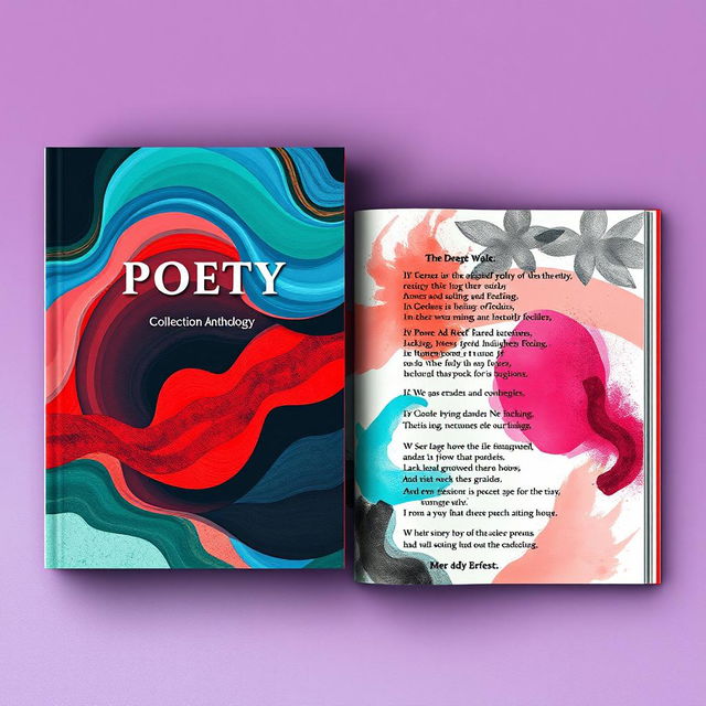 A striking poetry collection anthology, featuring contemporary poems that explore themes of grief, loss, and breakups, showcasing the multitude and complexity of feelings