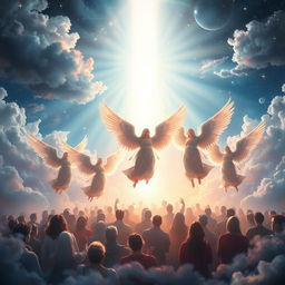 A powerful invocation system allowing angels to travel through a beam of light when called from another realm or beyond