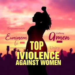 A powerful and evocative image symbolizing the movement to stop violence against women
