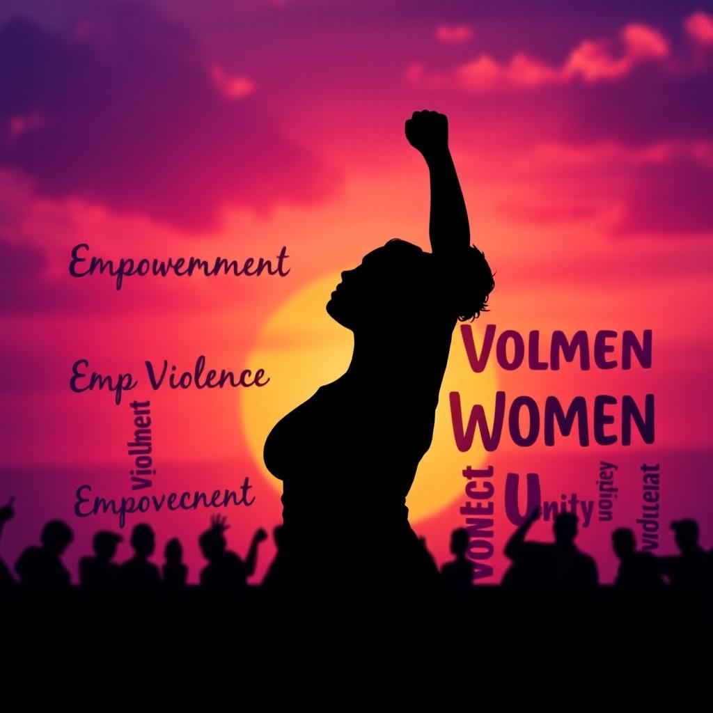 A powerful and evocative image symbolizing the movement to stop violence against women