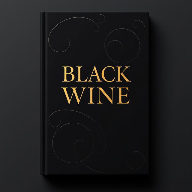 A creatively designed book cover titled 'Black Wine'