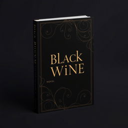 A creatively designed book cover titled 'Black Wine'