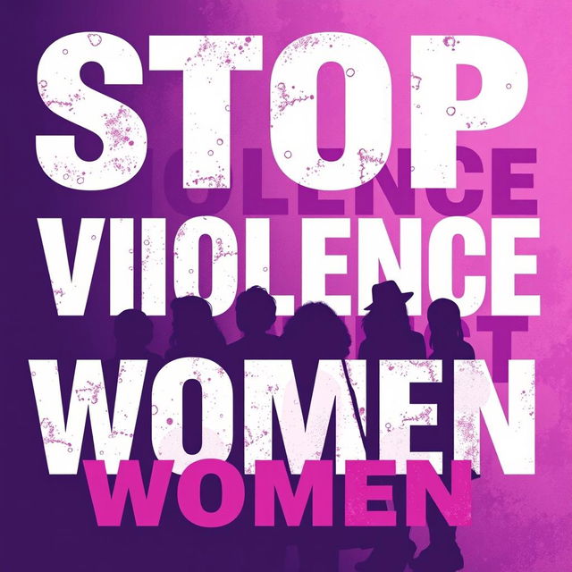 A powerful and impactful poster advocating for the end of violence against women