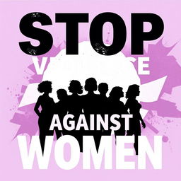 A powerful and impactful poster advocating for the end of violence against women