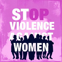 A powerful and impactful poster advocating for the end of violence against women