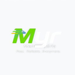 Design a modern and professional logo for a courier company called 'Myr Mensajería'