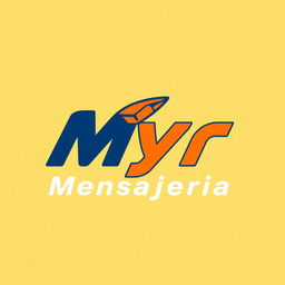 Logo design for a courier company named 'Myr Mensajeria'