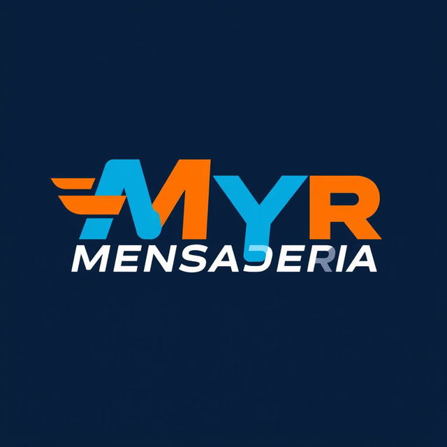 Logo design for a courier company named 'Myr Mensajeria'