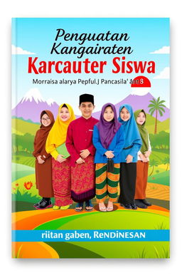 A book cover design for the title 'Penguatan Karakter Siswa Menuju Profil Pemuda Pancasila'