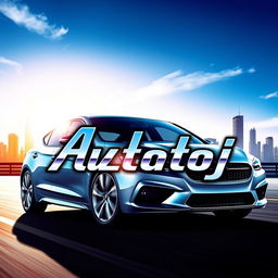 A striking and eye-catching profile picture for an automotive advertisement featuring the name 'Avto_Dushanbe_tj'