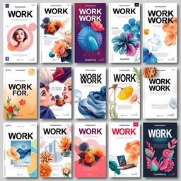 A stunning array of work cover designs that emphasize beauty and uniqueness