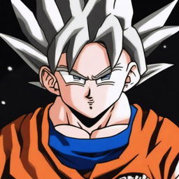 This is a high-quality digital art image of Goku from Dragonball Z, embodying a heartbroken expression