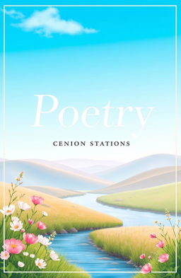 A visually pleasing cover design for a poetry collection aimed at high school students