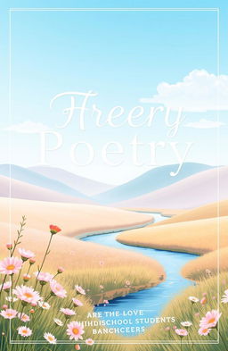 A visually pleasing cover design for a poetry collection aimed at high school students