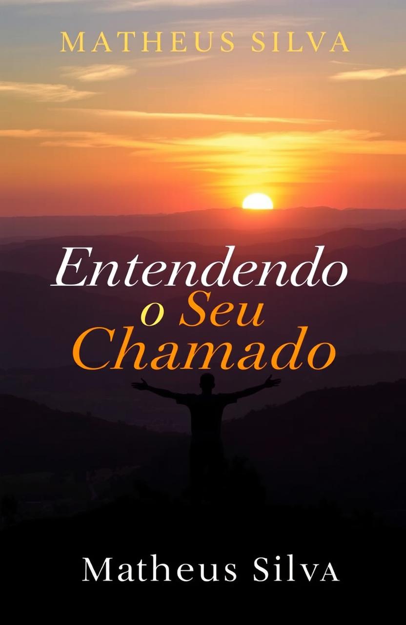 A captivating book cover titled 'Entendendo o Seu Chamado' by Matheus Silva